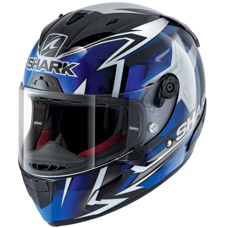 Shark Race-R Pro Replica Oliveira 2019 Black/Blue/White Helmet (KBW)