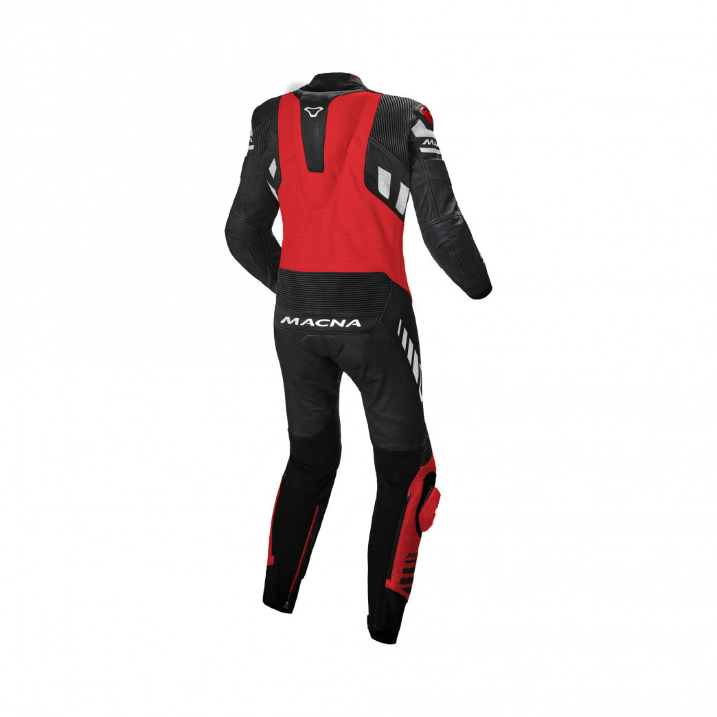Macna Tracktix Black/Red/White One Piece Suit (132)
