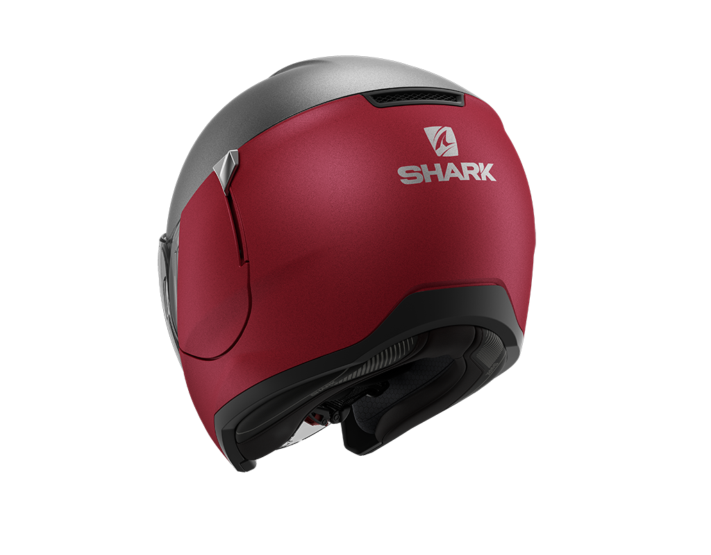 Shark City Cruiser Dual Blank Mat Red Anthracite Helmet (RAR)