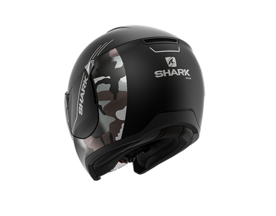 Shark City Cruiser Genom Mat Black Silver Anthracite Helmet (KSA)