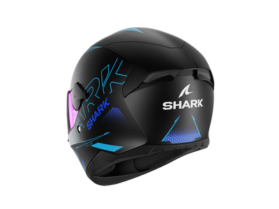 Shark D-Skwal 2 Cadium Matt Black Grey Blue Helmet (KBK)