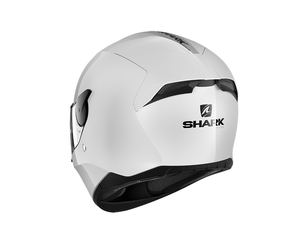 Shark D-Skwal 2 Blank White Azur Helmet (WHU)