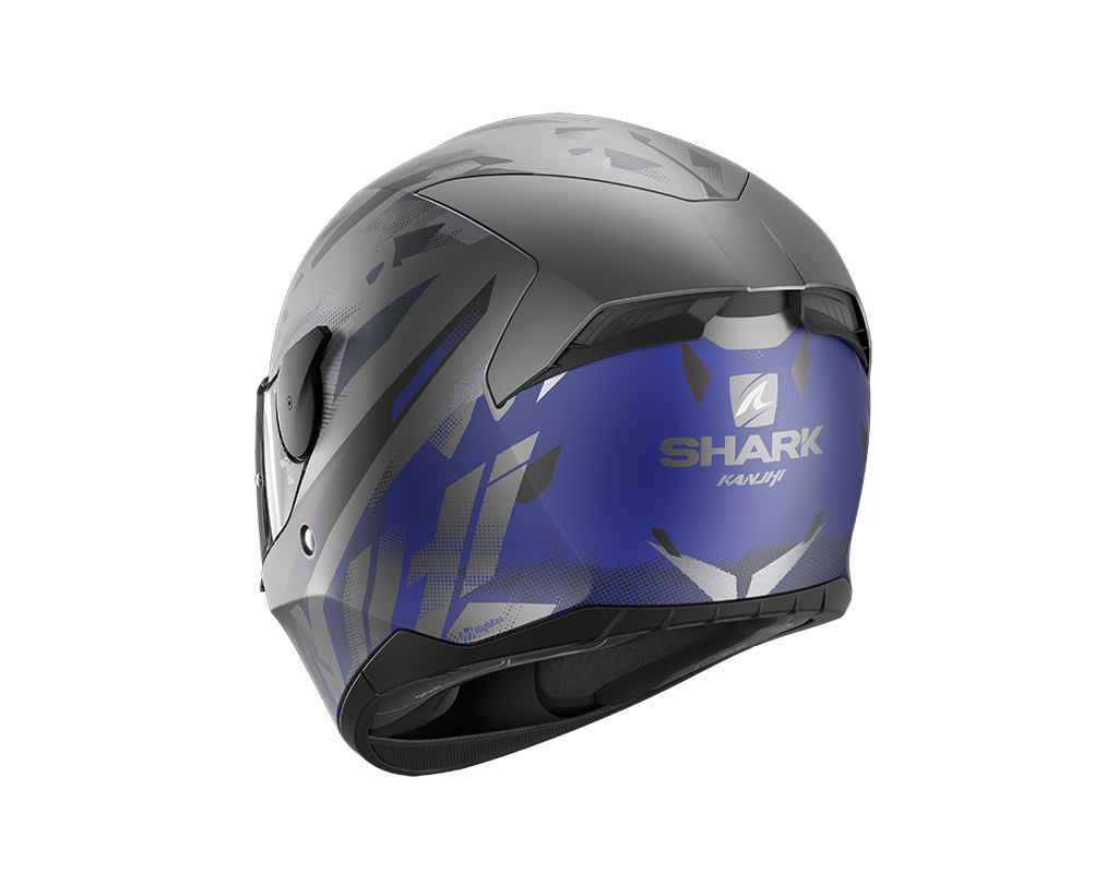 Shark D-Skwal 2 Kanhji Mat Anthracite Blue Black Helmet (ABK)