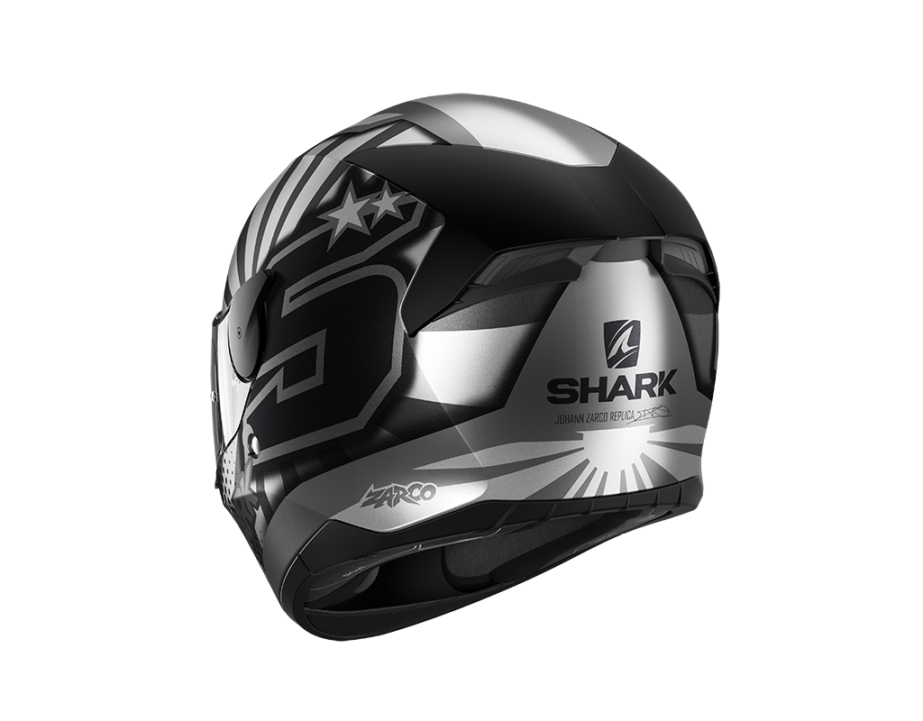 Shark D-Skwal 2 Replica Zarco 2019 Mat Anthracite Silver Helmet (ASA)