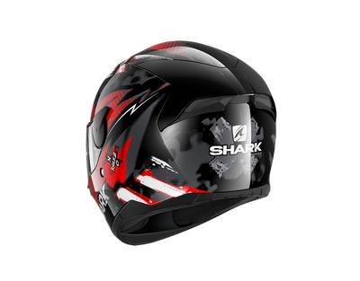 Shark D-Skwal 2 Penxa Black Red Anthracite Helmet (KRA)