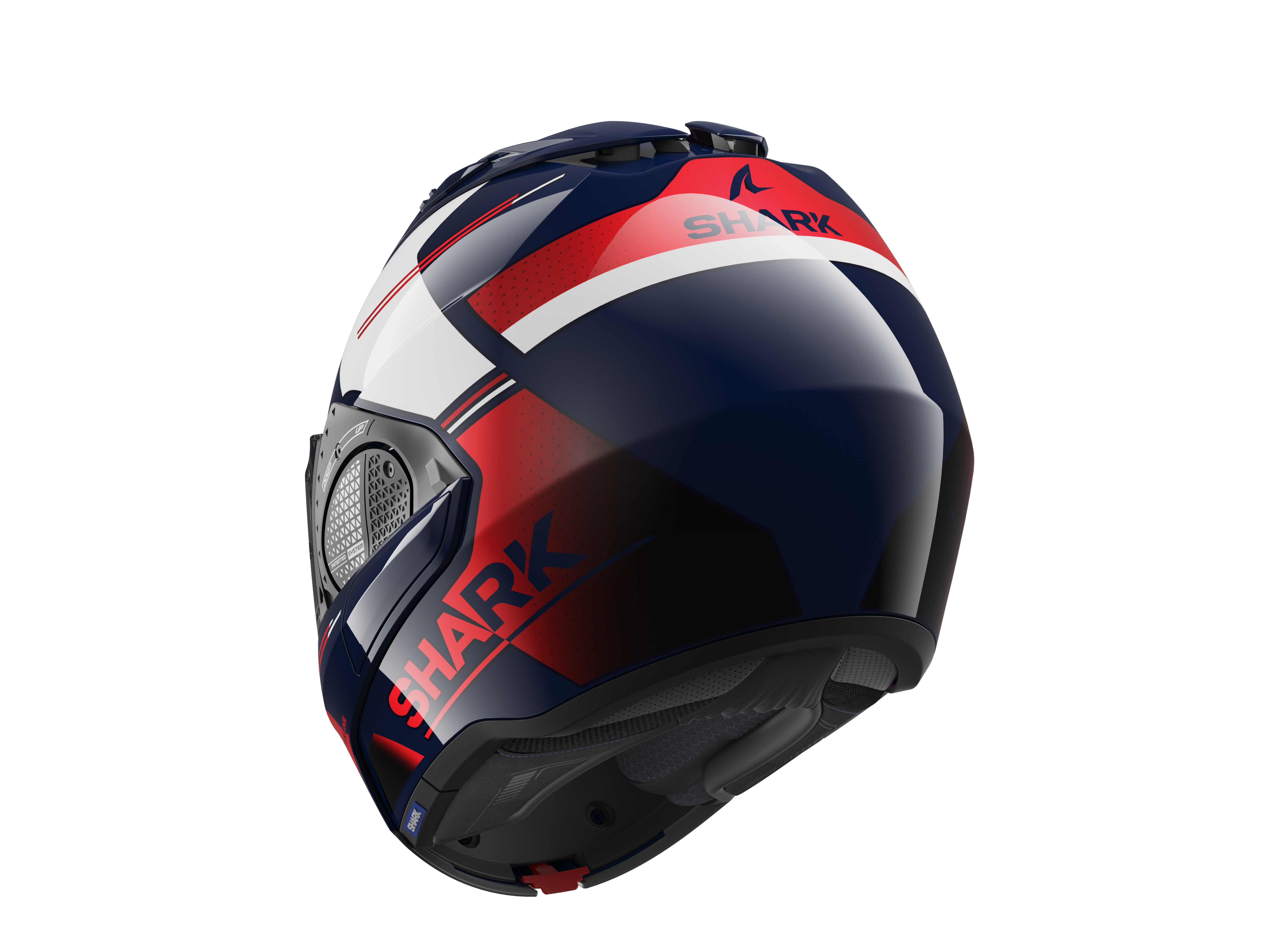 Shark EVO GT Tekline Blue White Red Helmet (BUR)