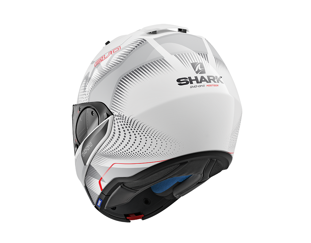 Shark Evo-One 2 Keenser White Silver Red Helmet (WSR)