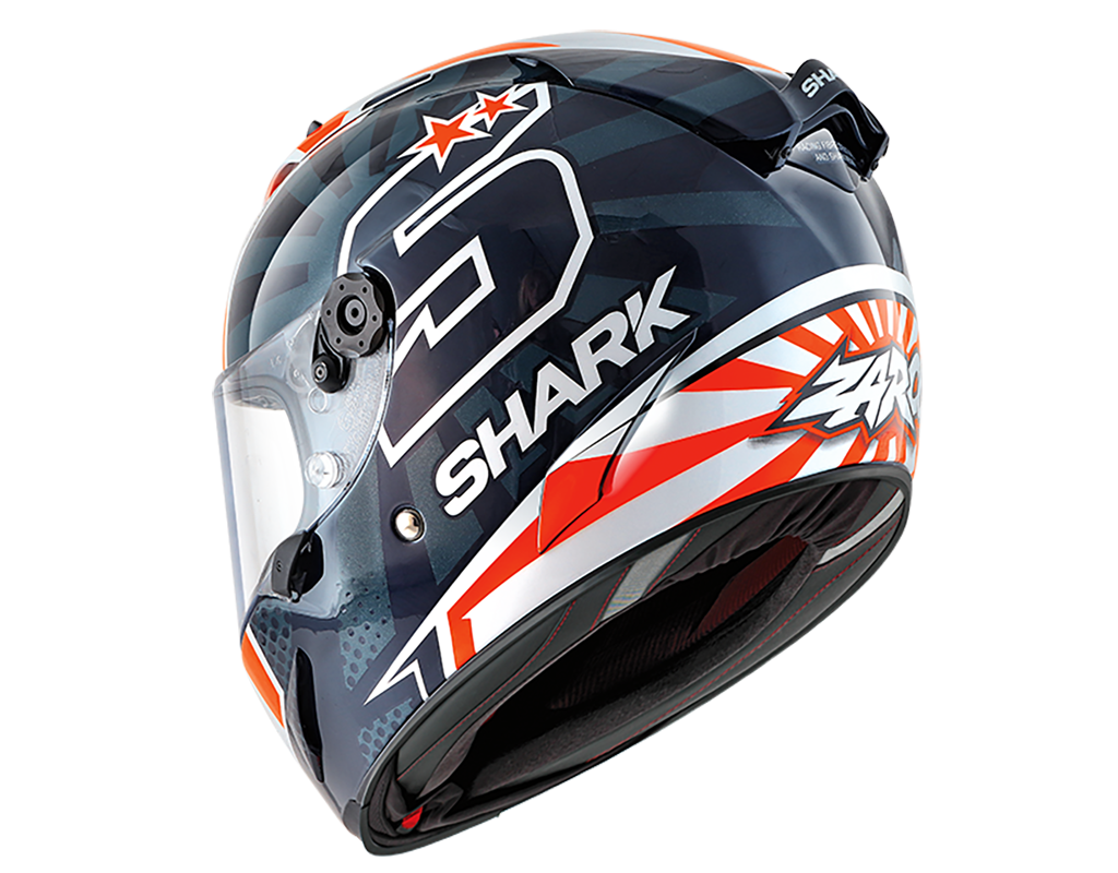 Shark Race-R Pro Replica Zarco 2019 Blue White Orange Helmet (BWO)