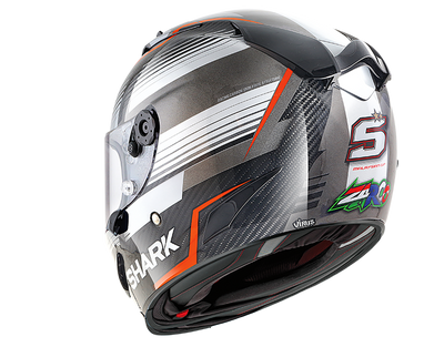 Shark Race-R Pro Carbon Replica Zarco Malaysian GP Carbon Red Anthracite Helmet (DRA)