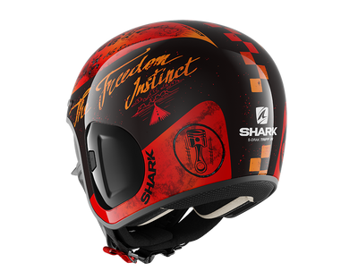 Shark S-Drak 2 Tripp In Black Orange Helmet (KOO)