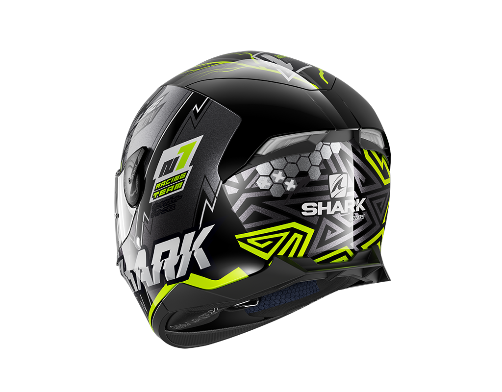 Shark Skwal 2.2 Noxxys Black Yellow Silver Helmet (KYS)