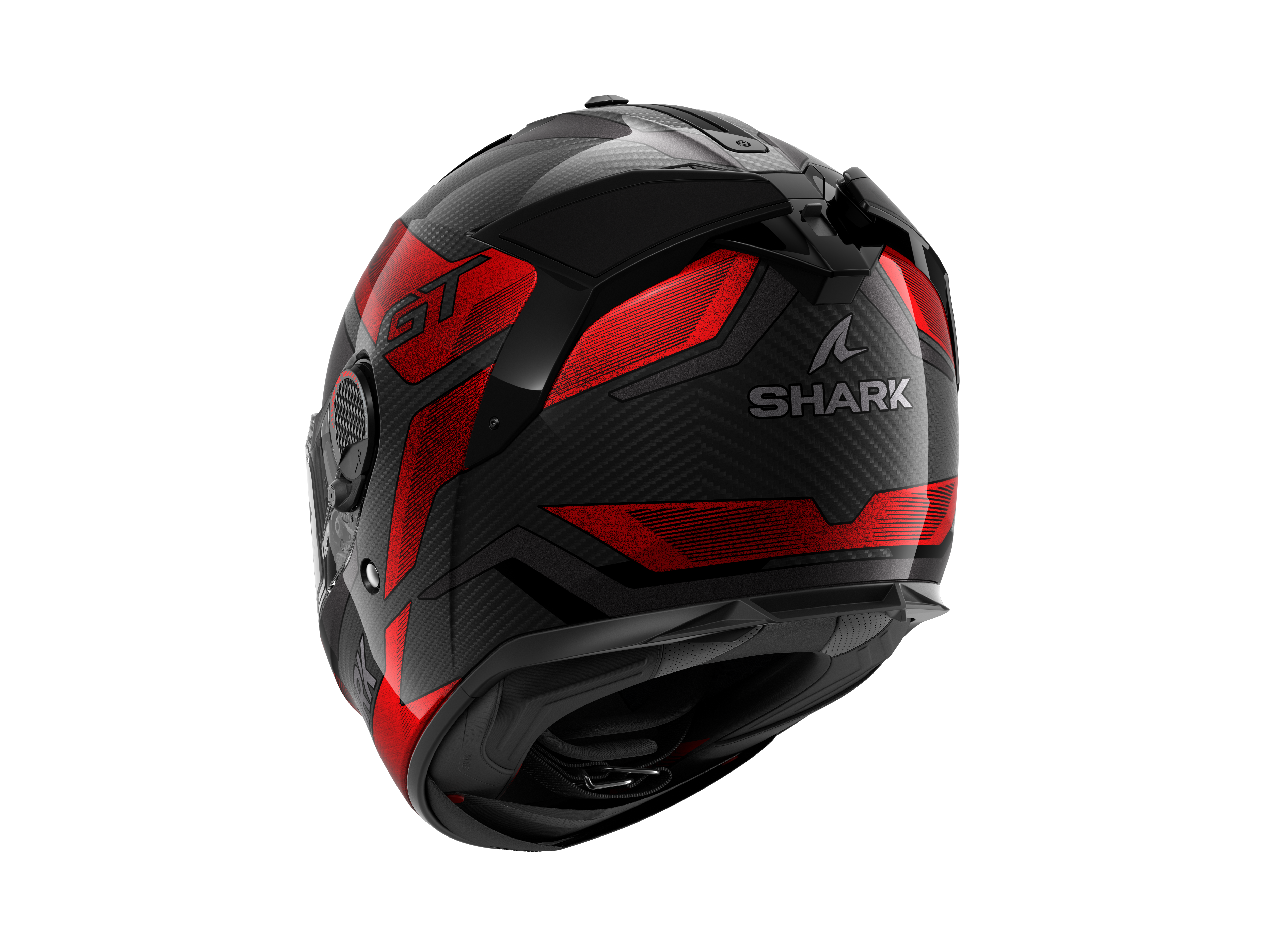 Shark Spartan GT Pro Carbon Ritmo Black Red Grey Helmet (DRU)