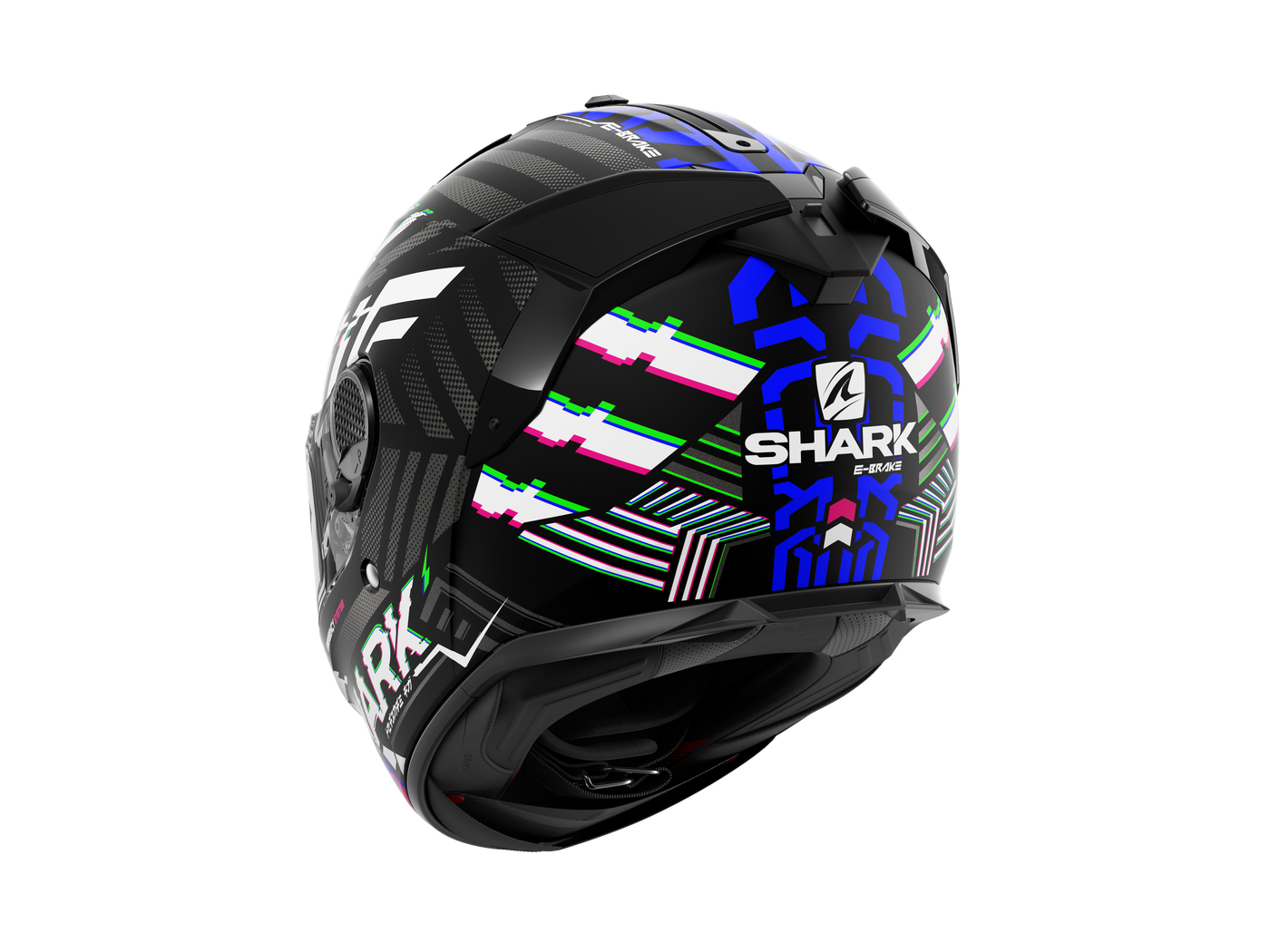 Shark Spartan GT E-Brake Matt Black Blue Anthracite Helmet (KBA)