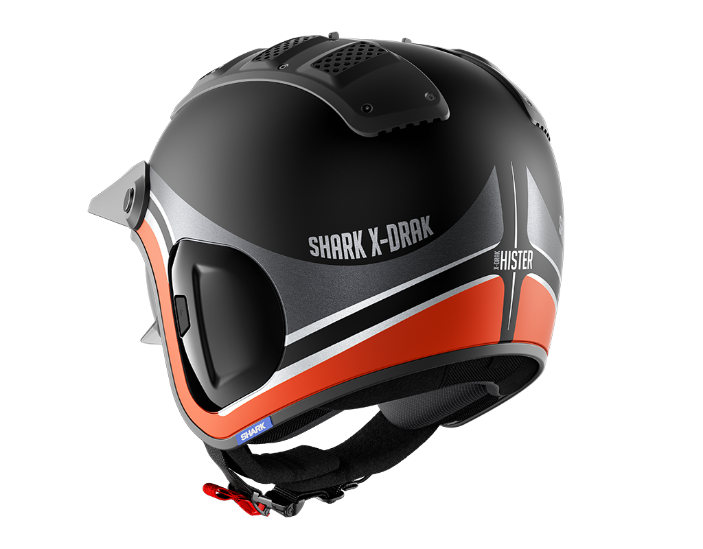 Shark X-Drak 2 Hister Mat Black Anthracite Orange Helmet (KAO)