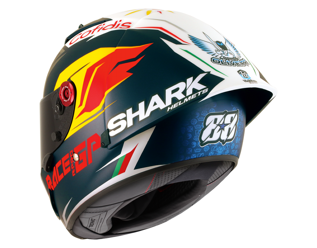Shark Race-R Pro GP Carbon Oliveira Signature Blue Silver White (BSW)