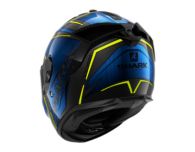 Shark Spartan GT Carbon Kromium Chrome Blue Helmet (DUB)