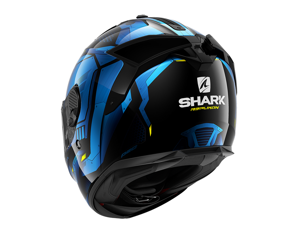 Shark Spartan GT Replikan Black Chrom Blue Helmet(KUB)