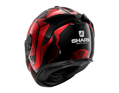 Shark Spartan GT Replikan Black Chrom Red Helmet (KUR)