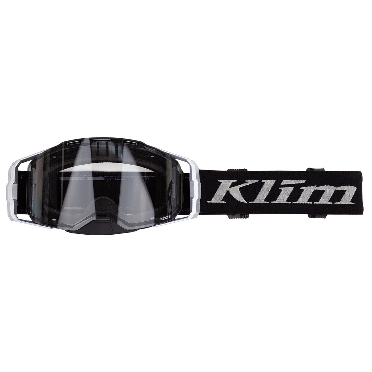 Klim Edge Off-Road Goggle Focus Metallic Silver Clear Lens