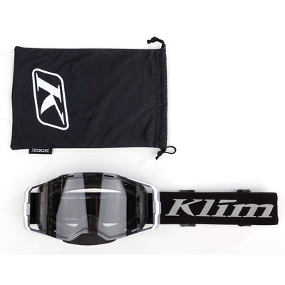 Klim Edge Off-Road Goggle Focus Metallic Silver Clear Lens