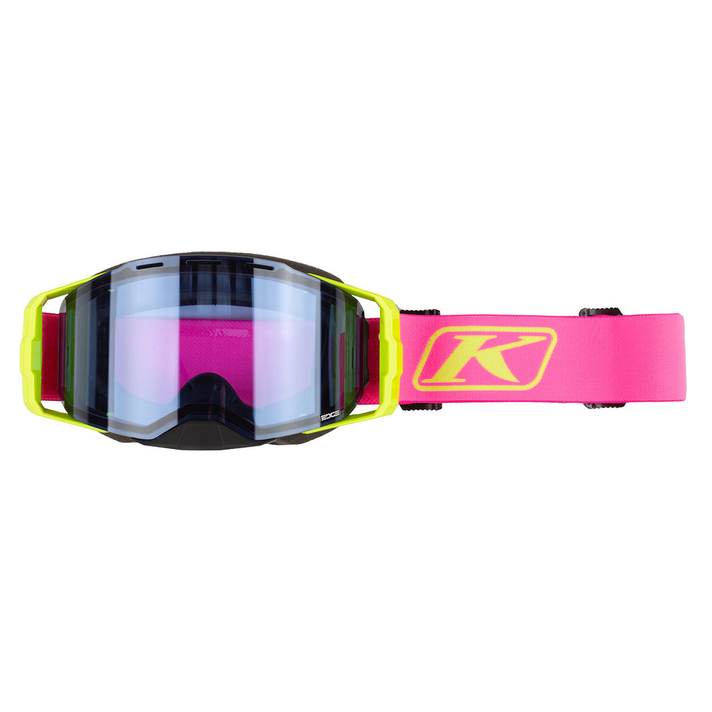 Klim Edge Goggle  Focus Knockout Pink Blue Tint