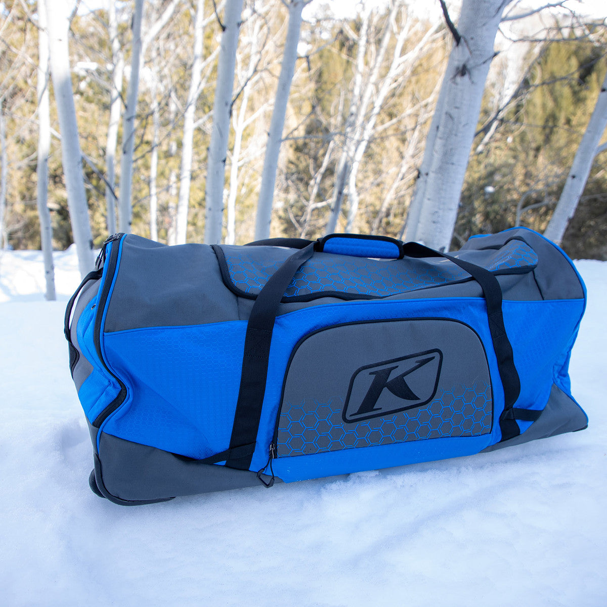 Klim Drift Gear Bag Black - Electric Blue Lemonade