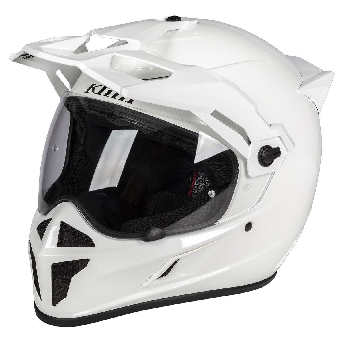 Klim Krios Karbon Adventure Gloss White Helmet