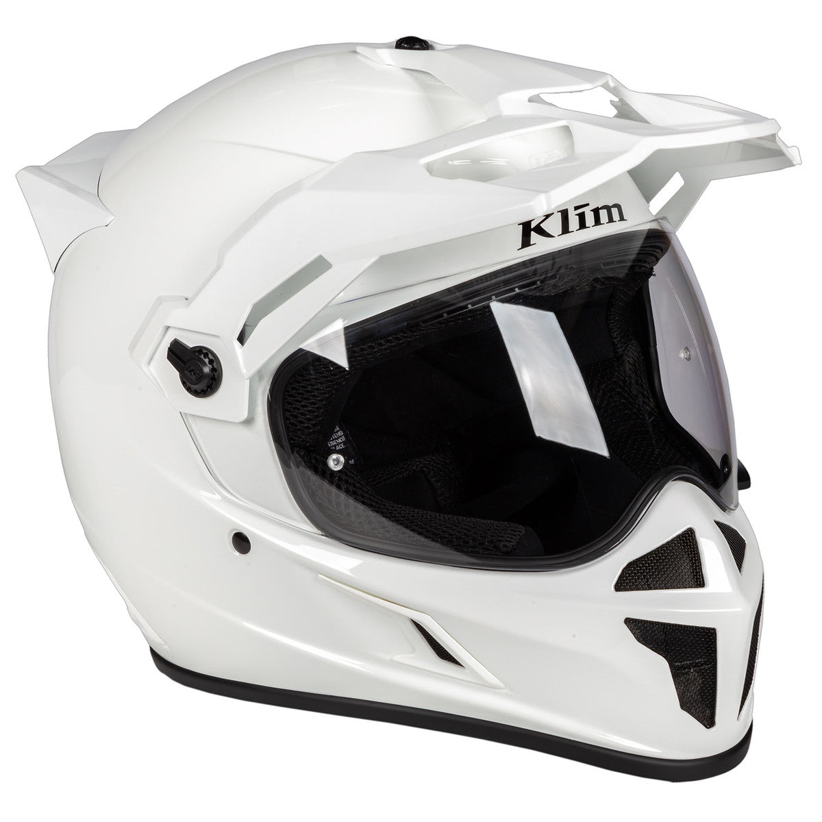 Klim Krios Karbon Adventure Gloss White Helmet