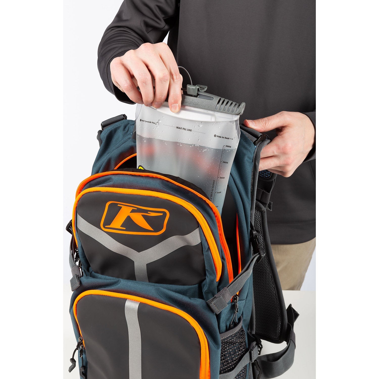 Klim Arsenal 15 Backpack Petrol - Strike Orange