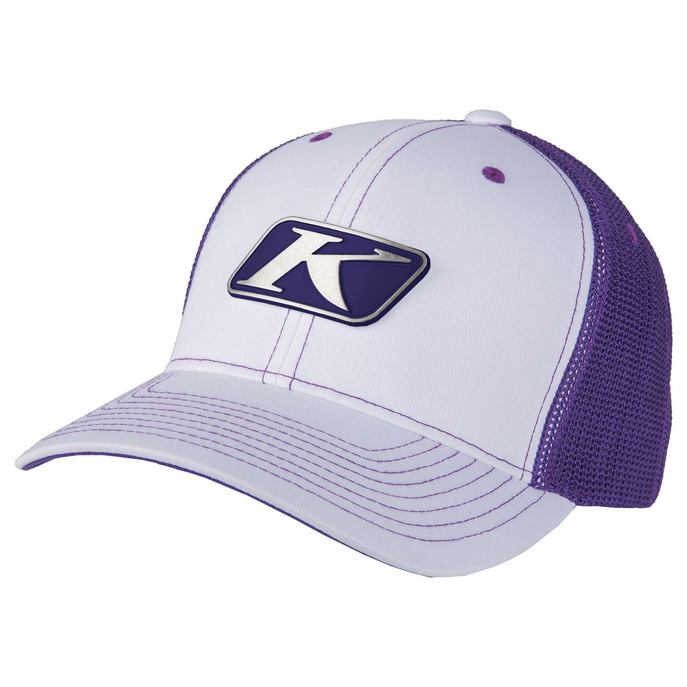 Klim Icon Snap Hat White - Deep Purple