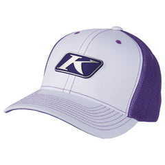 Klim Icon Snap Hat White - Deep Purple