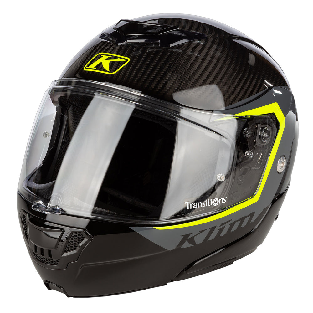 Klim TK1200 Karbon Modular Stark Asphalt Hi Vis Helmet