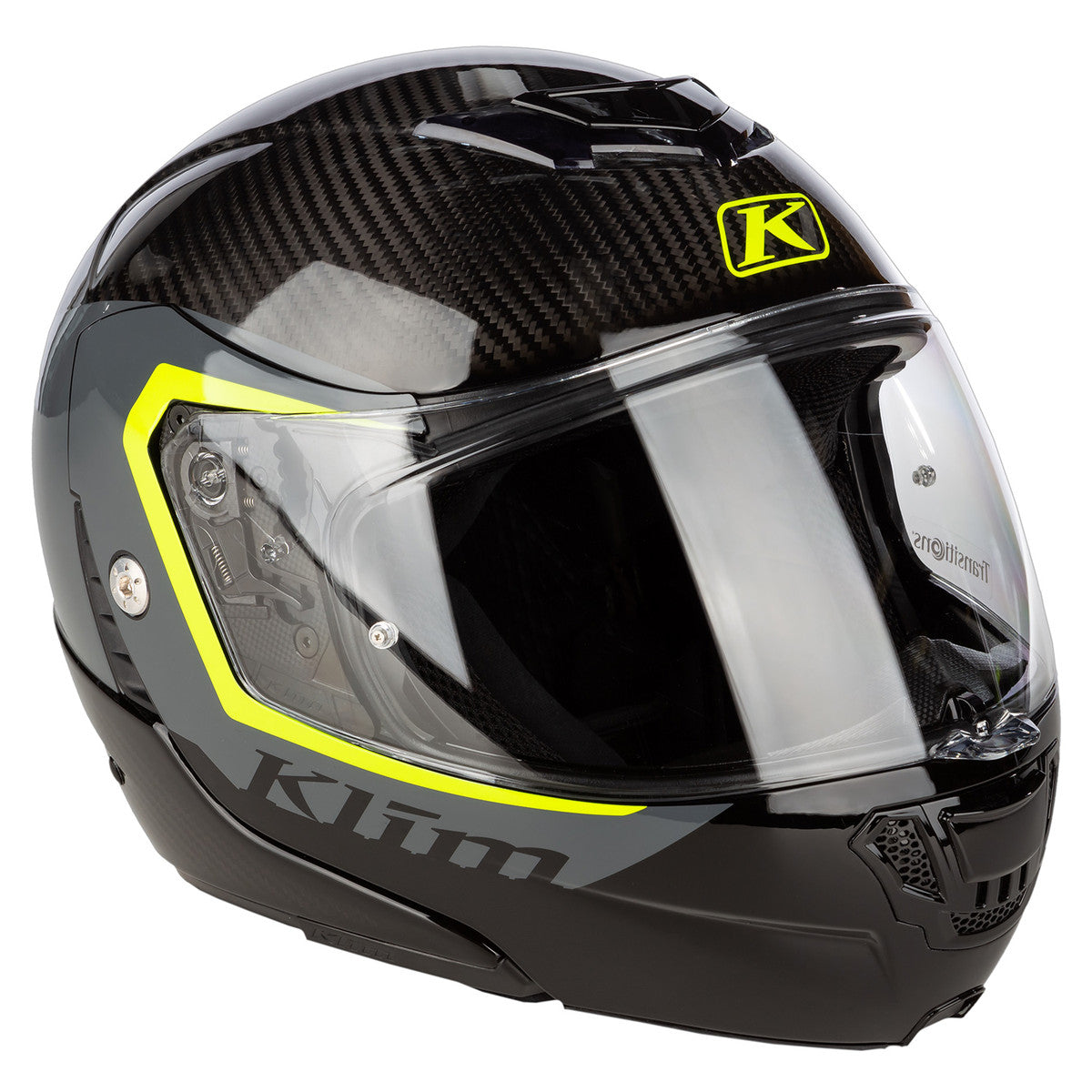 Klim TK1200 Karbon Modular Stark Asphalt Hi Vis Helmet