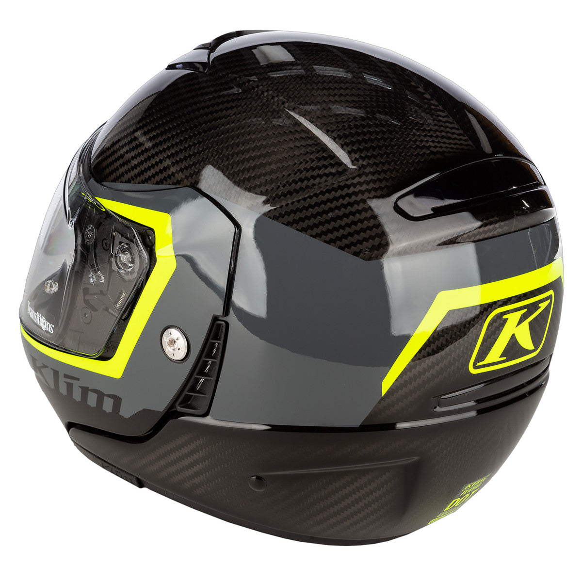 Klim TK1200 Karbon Modular Stark Asphalt Hi Vis Helmet