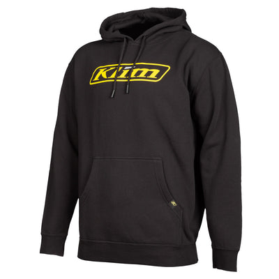 Klim Corp Hoodie Black - Vibrant Yellow