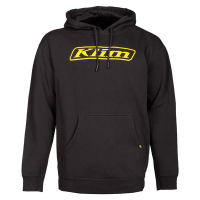 Klim Corp Hoodie Black - Vibrant Yellow