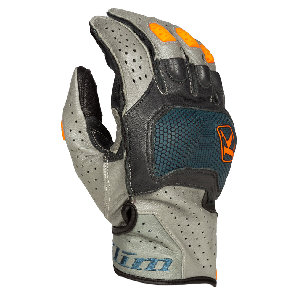 Klim Badlands Aero Pro Short Glove Petrol - Strike Orange