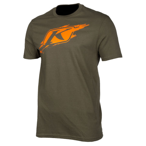 Klim Scuffed SS T Olive Strike Orange Shirt