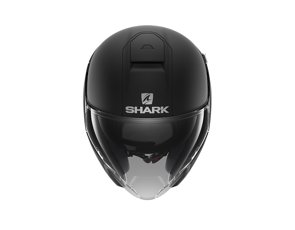 Shark City Cruiser Blank Mat Black Helmet (KMA)