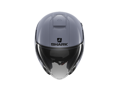 Shark City Cruiser Blank Grey Nardo Glossy Helmet (S01)