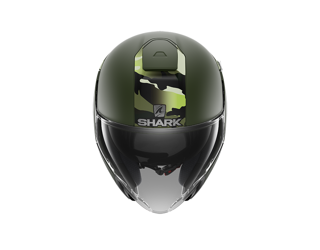 Shark City Cruiser Genom Mat Green Black Helmet (GGK)