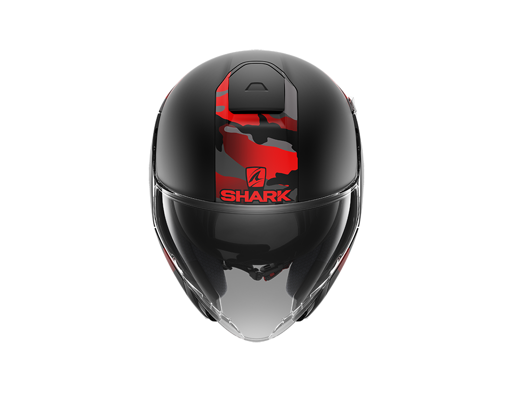 Shark City Cruiser Genom Mat Black Red Anthracite Helmet (KRA)