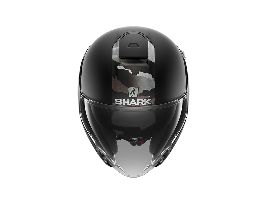Shark City Cruiser Genom Mat Black Silver Anthracite Helmet (KSA)