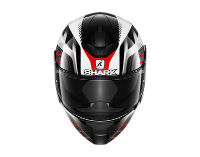 Shark D-Skwal 2 Mercurium Black White Red Helmet (KWR)