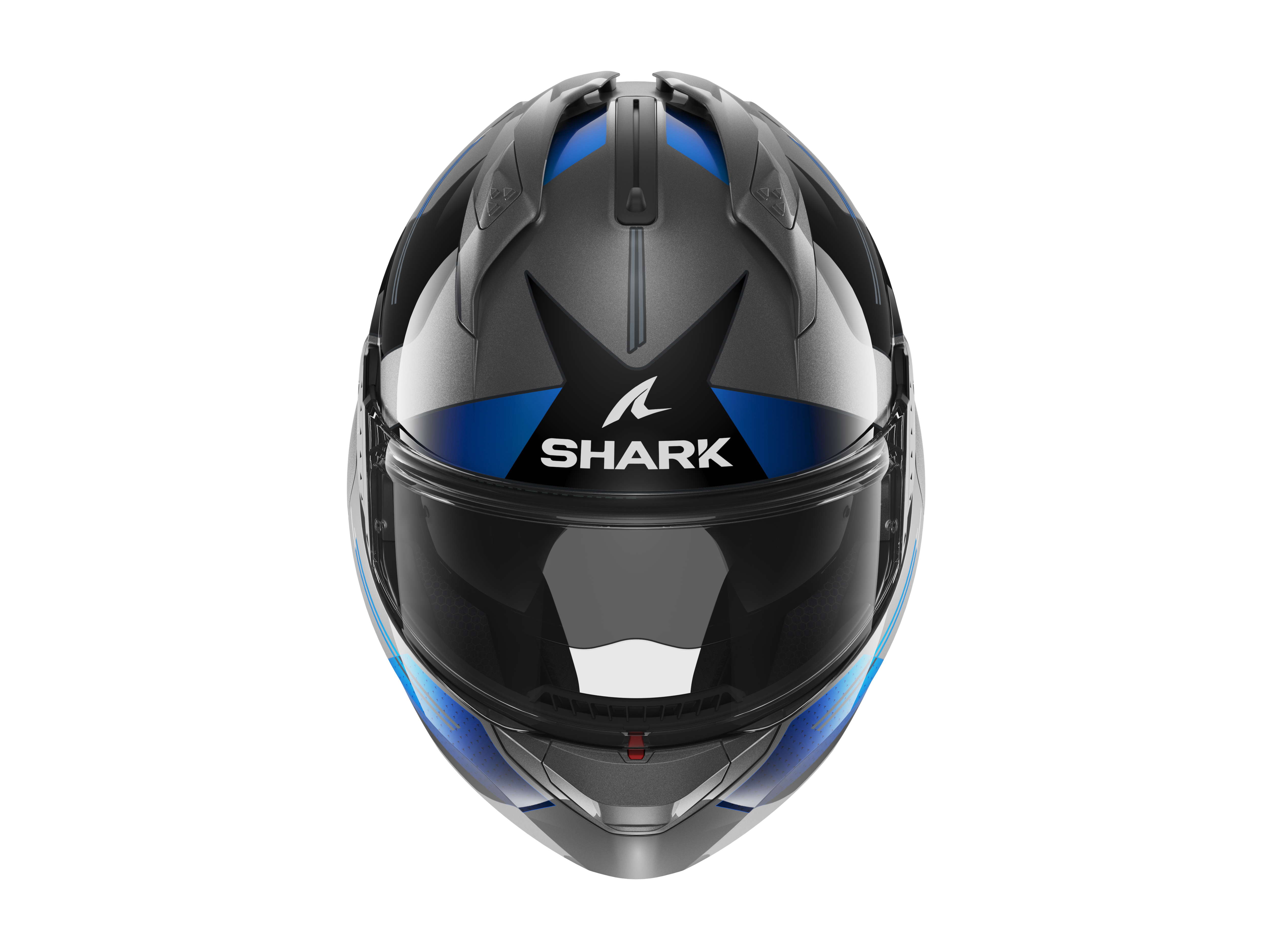 Shark EVO GT Tekline Black Grey Blue Helmet (AUB)