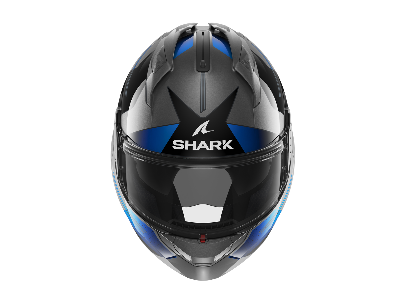 Shark EVO GT Tekline Black Grey Blue Helmet (AUB)