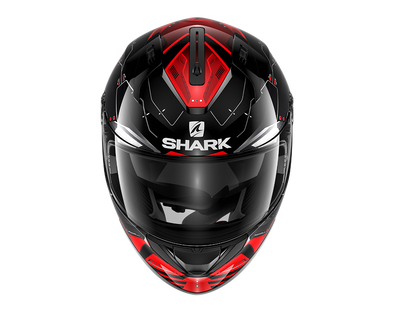 Shark Ridill Mecca Black Red Silver Helmet (KRS)