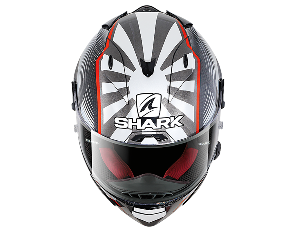 Shark Race-R Pro Carbon Replica Zarco Malaysian GP Carbon Red Anthracite Helmet (DRA)