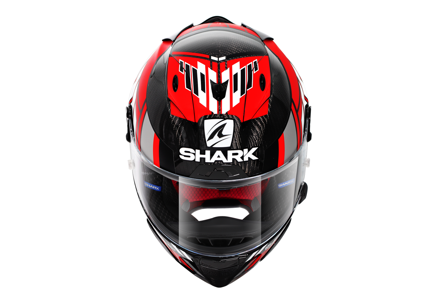 Shark Race-R Pro Carbon Zarco Speedblock Red White Helmet (DRW)