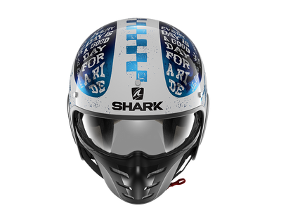 Shark S-Drak 2 Tripp In White Blue Red Helmet (WBR)